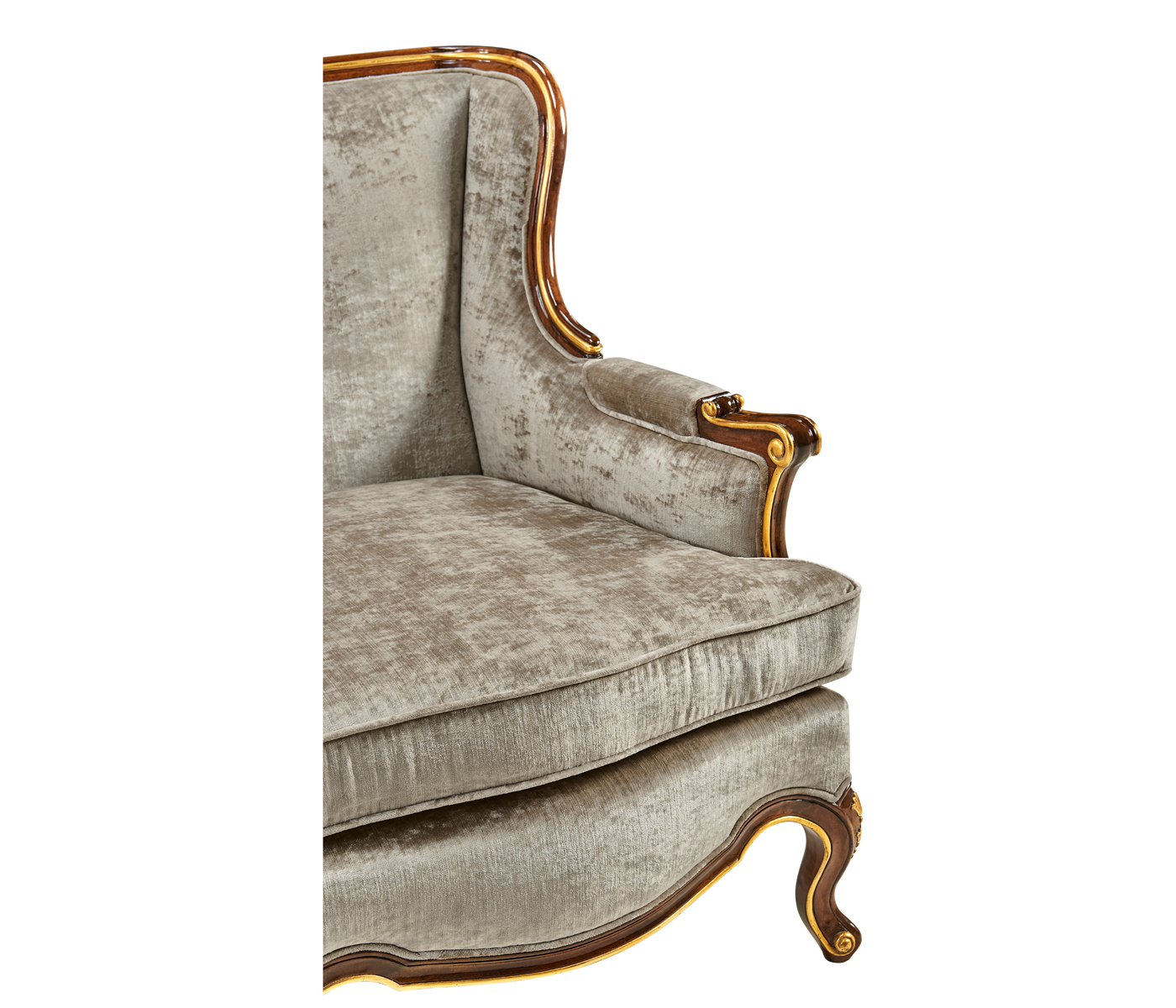 Bergère Two Seater Sofa with Gilded Carving