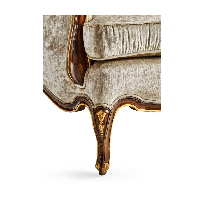 Bergère Two Seater Sofa with Gilded Carving