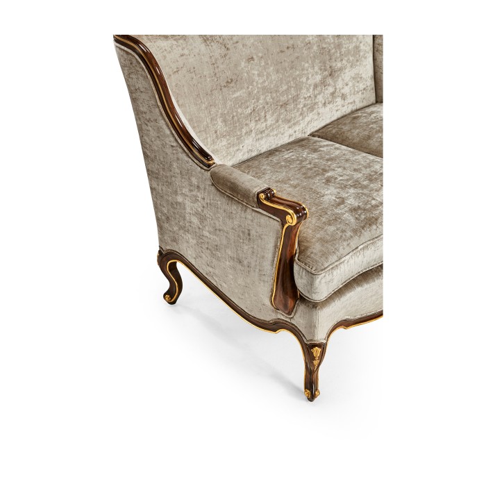 Bergère Two Seater Sofa with Gilded Carving