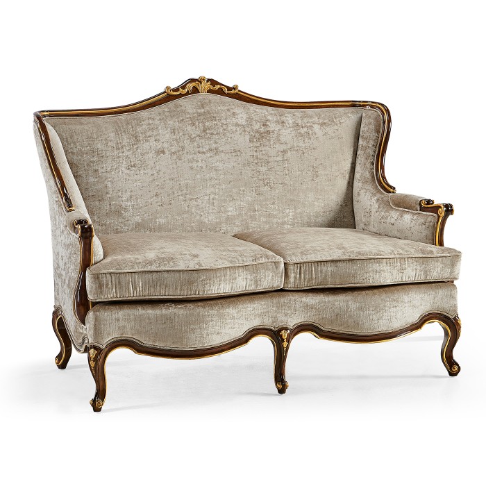 Bergère Two Seater Sofa with Gilded Carving