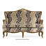 Bergère Two Seater Sofa with Gilded Carving