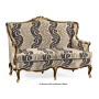 Bergère Two Seater Sofa with Gilded Carving