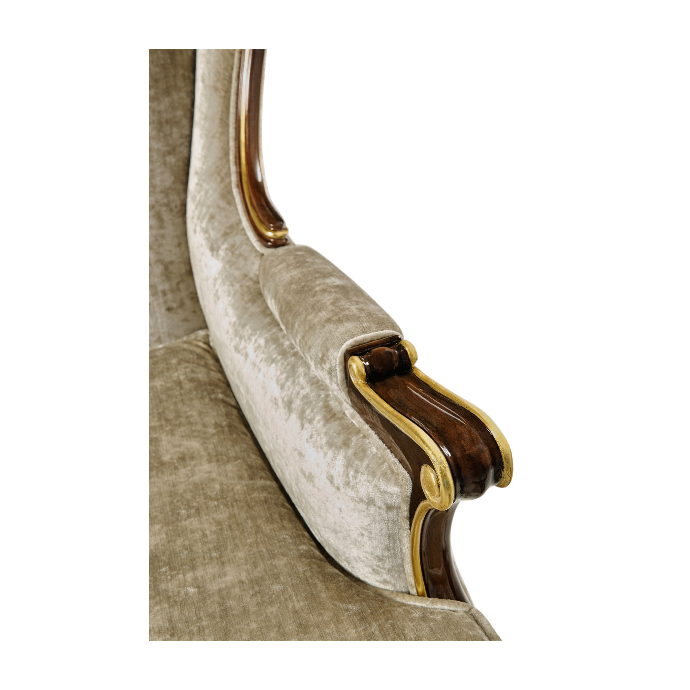 Bergère Three Seater Sofa with Gilded Carving