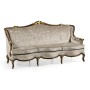 Bergère Three Seater Sofa with Gilded Carving