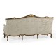Bergère Three Seater Sofa with Gilded Carving