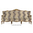 Bergère Three Seater Sofa with Gilded Carving