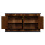 Regency mahogany sideboard with brass handles