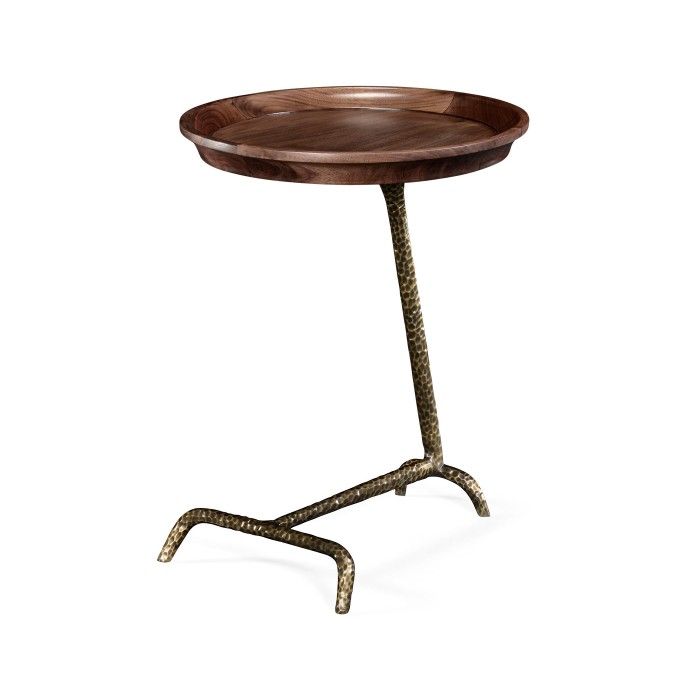 Unusual circular side table