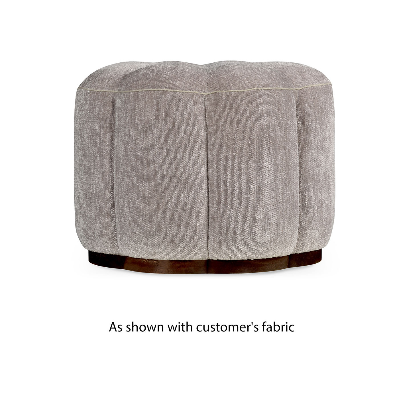 Langkawi Walnut Circular Ottoman