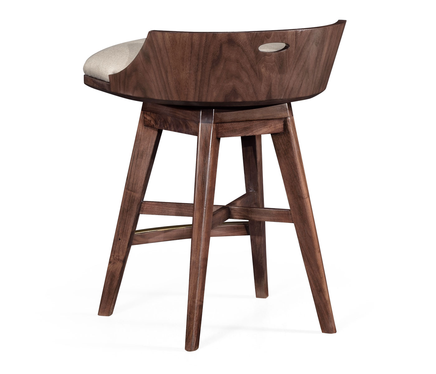 Langkawi Natural Walnut Counter Stool