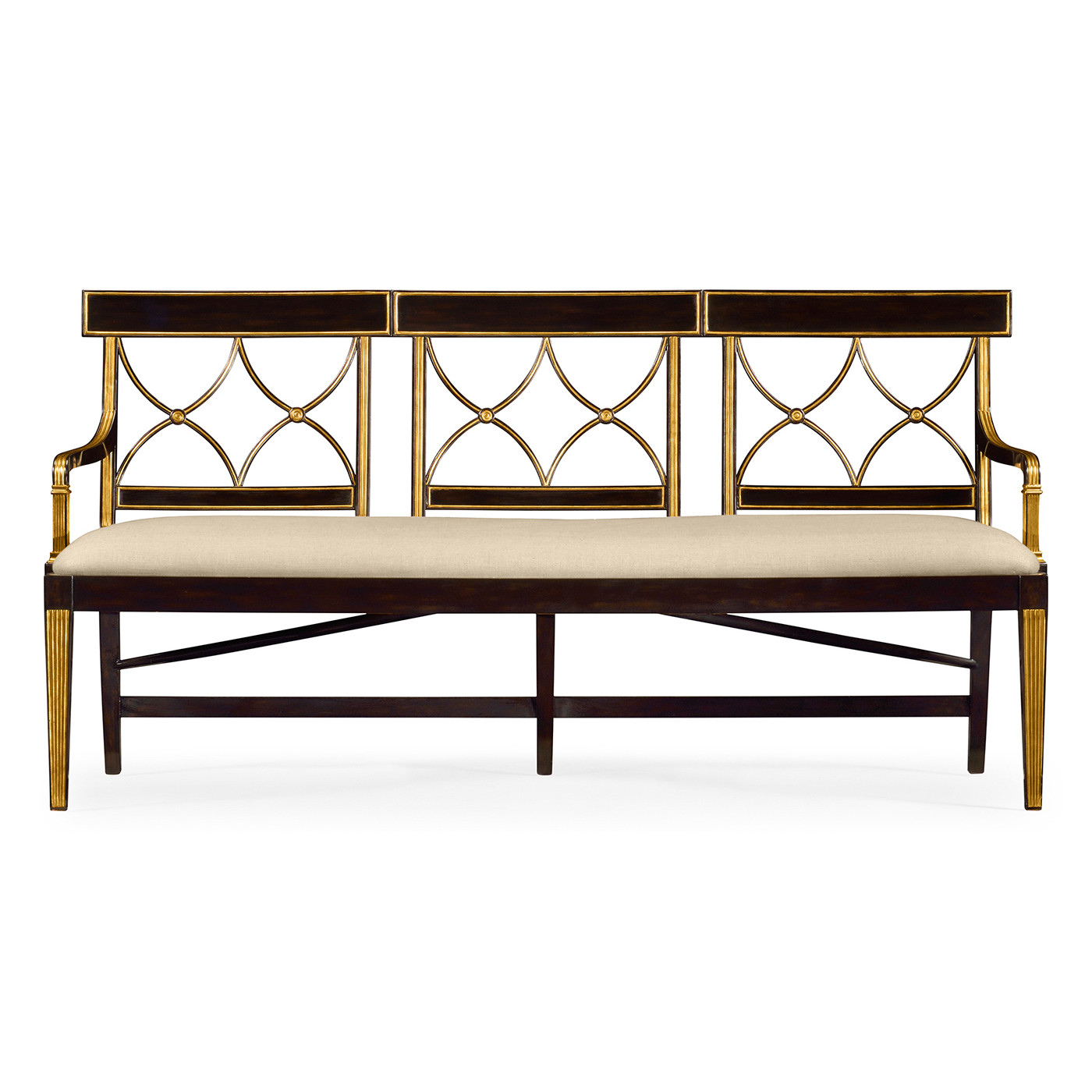 Regency Ebony Three Seater Bench