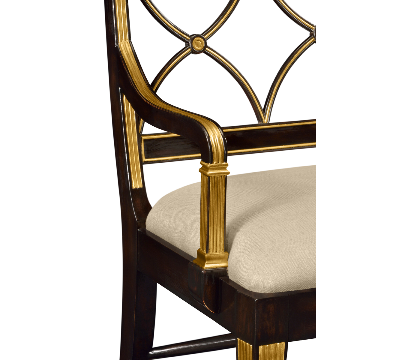 Regency Ebony Three Seater Bench
