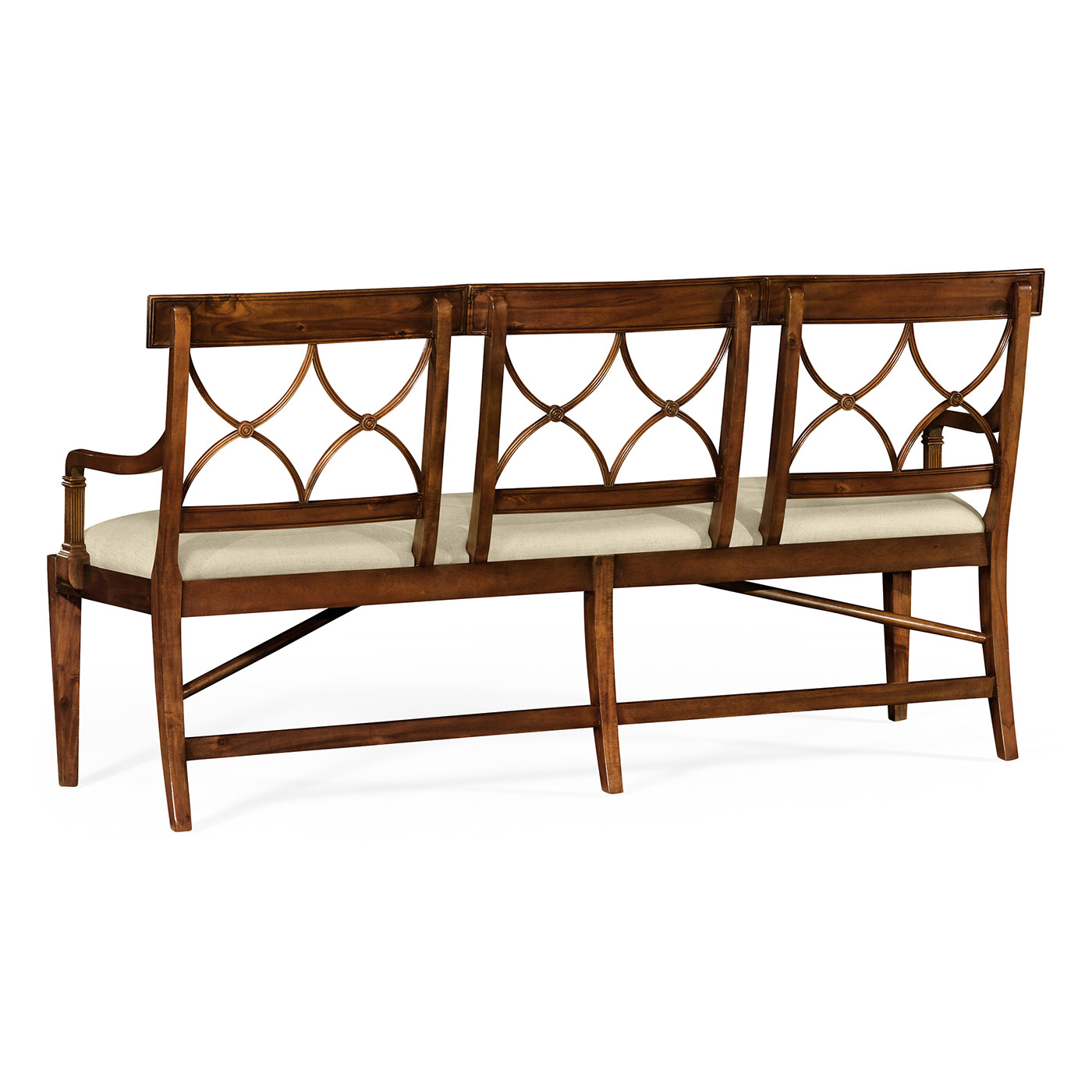 Buckingham Three Seater Mahogany Bench