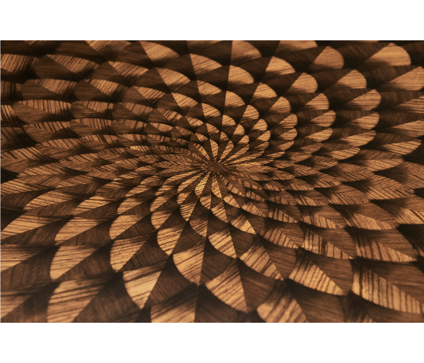 Feather Inlay Coffee Table