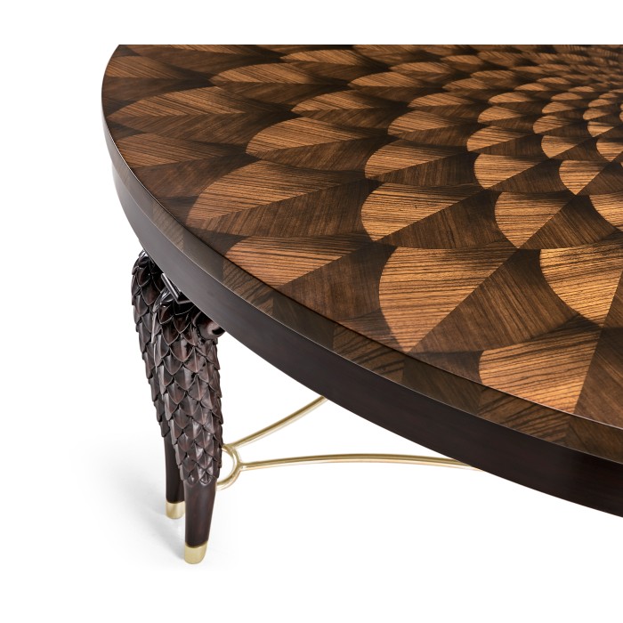 Feather Inlay Coffee Table