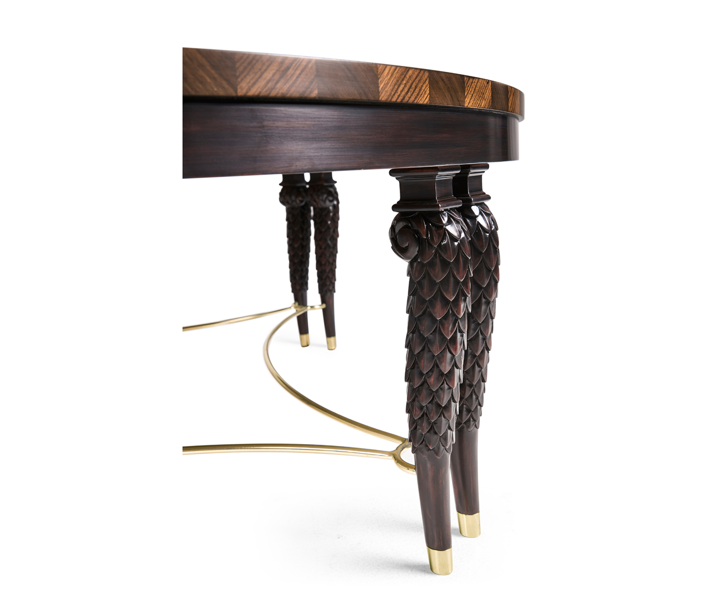Feather Inlay Coffee Table