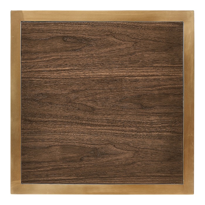 Square Natural Walnut Tray Table