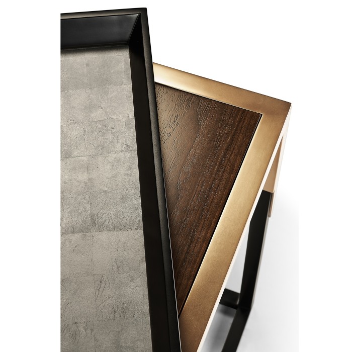 Square Natural Walnut Tray Table