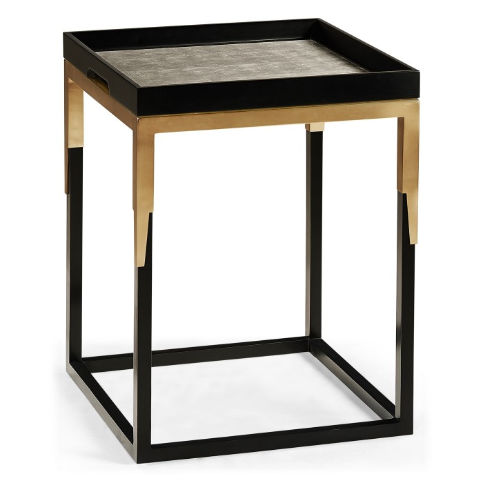 Square Natural Walnut Tray Table