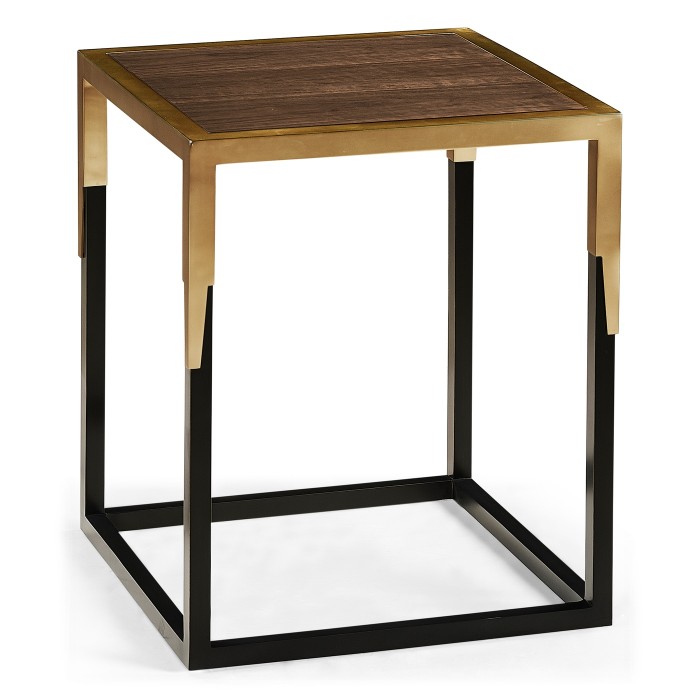 Square Natural Walnut Tray Table