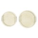 Duo Circular Yellow Eggshell Tray