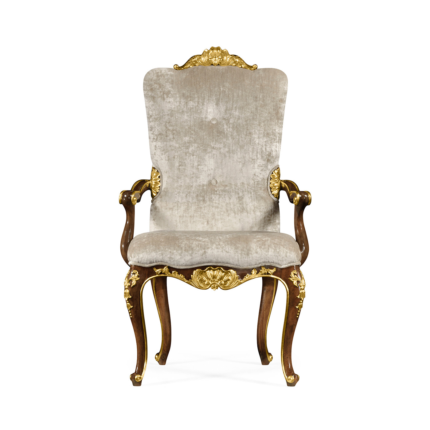 Dining Arm Chair with Gilt Carved Detailing