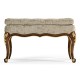 Dressing Stool with Gilt Carved Detailing