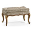 Dressing Stool with Gilt Carved Detailing