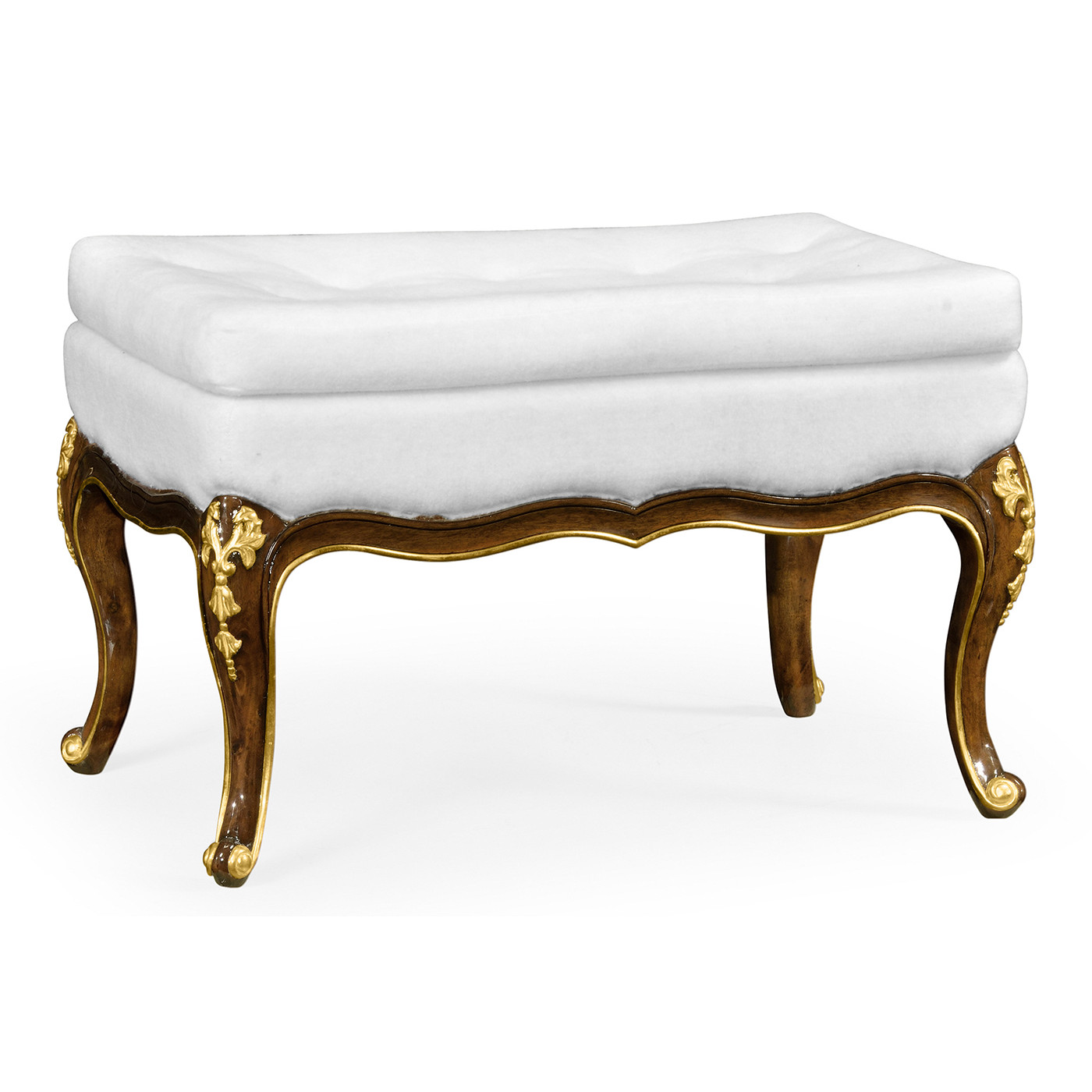 Dressing Stool with Gilt Carved Detailing