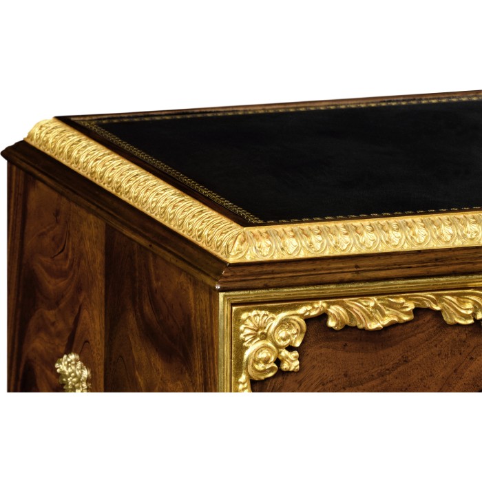 Mahogany & Gilded Flatware Collectors Cabinet