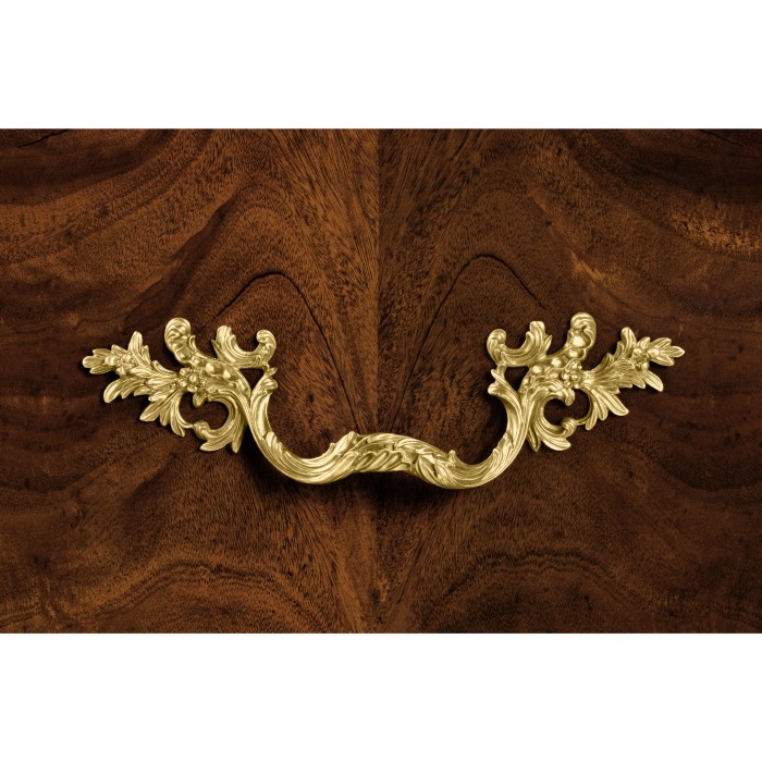 Mahogany & Gilded Flatware Collectors Cabinet