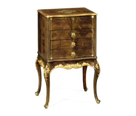 Mahogany & Gilded Jewellery Collectors Cabinet