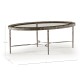 Fulgurite Golden Amber Cocktail Table