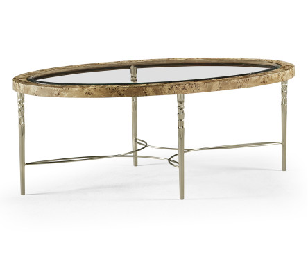 Fulgurite Golden Amber Cocktail Table