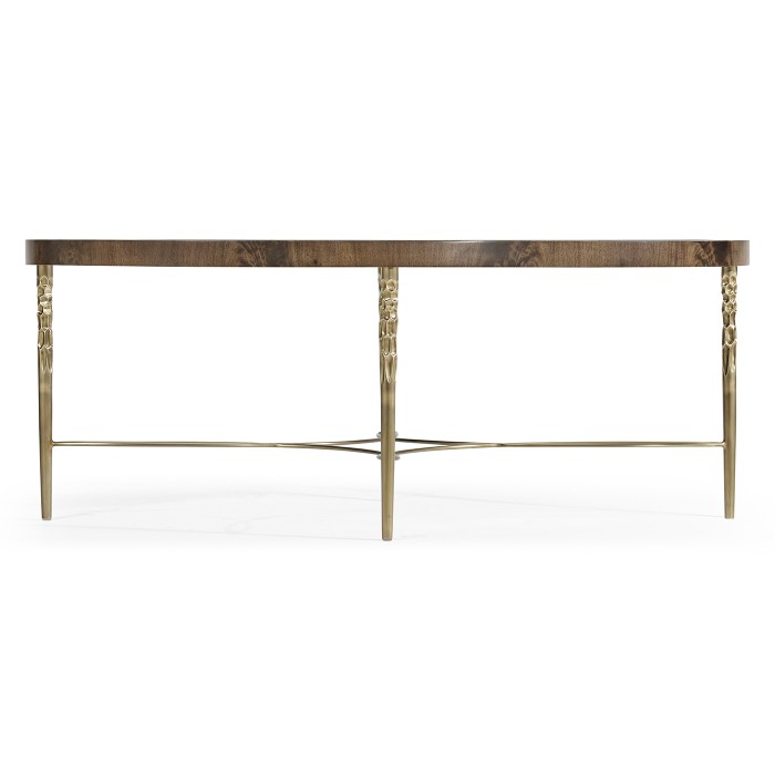 Oval Buckingham Mahogany Cocktail Table