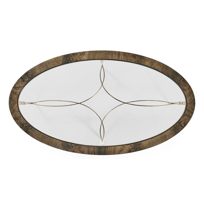 Oval Buckingham Mahogany Cocktail Table