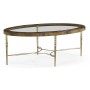 Oval Buckingham Mahogany Cocktail Table