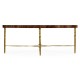 Oval Tropical Walnut Cocktail Table