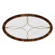 Oval Tropical Walnut Cocktail Table