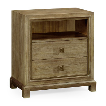 Nightstand in light grey chestnut