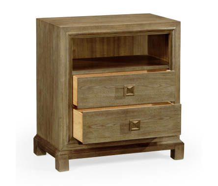 Nightstand in light grey chestnut
