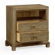 Nightstand in light grey chestnut