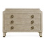 Greyed Oak Chest of Drawers with Marble Top