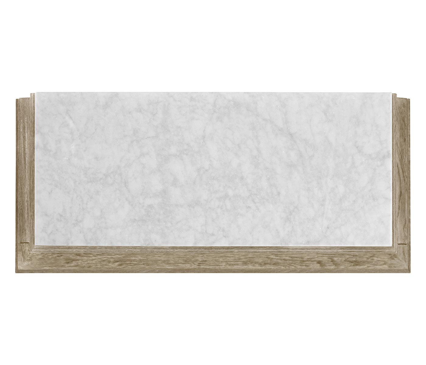 Greyed Oak Chest of Drawers with Marble Top