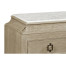 Greyed Oak Chest of Drawers with Marble Top