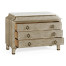 Greyed Oak Chest of Drawers with Marble Top
