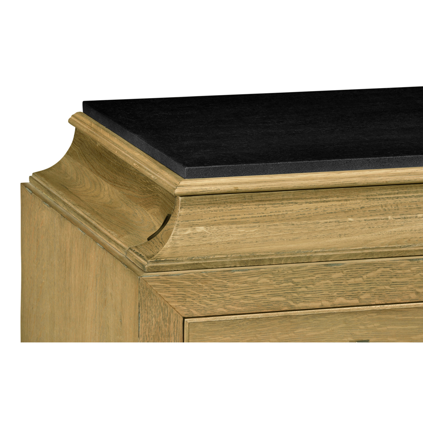 Natural Oak Chest of Drawers with Marble Top