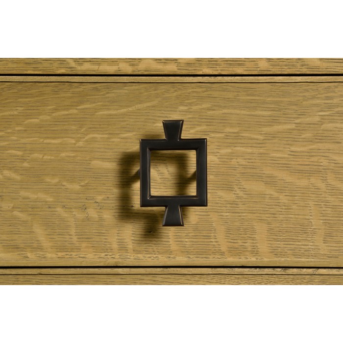 Natural Oak Chest of Drawers with Marble Top