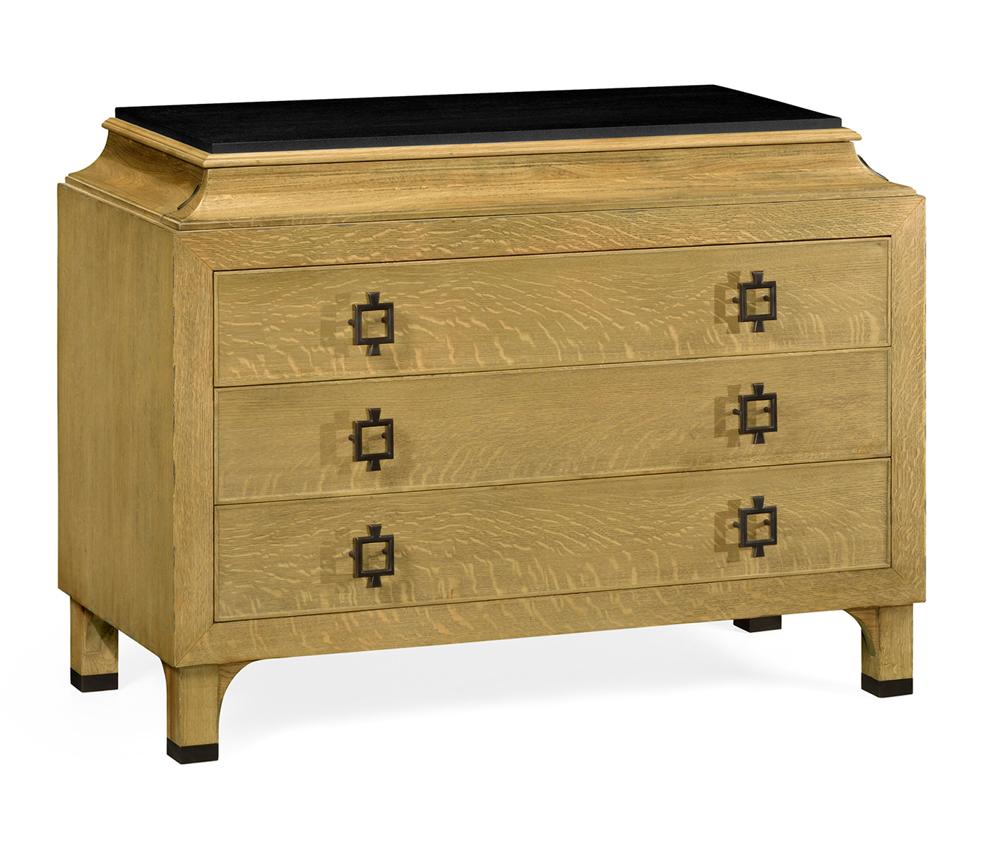Natural Oak Chest of Drawers with Marble Top