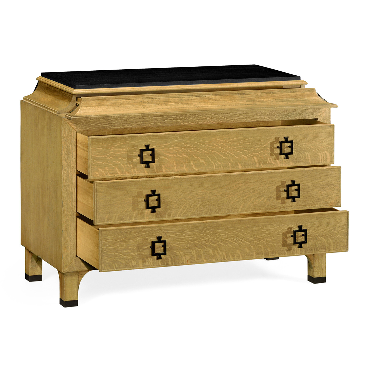 Natural Oak Chest of Drawers with Marble Top